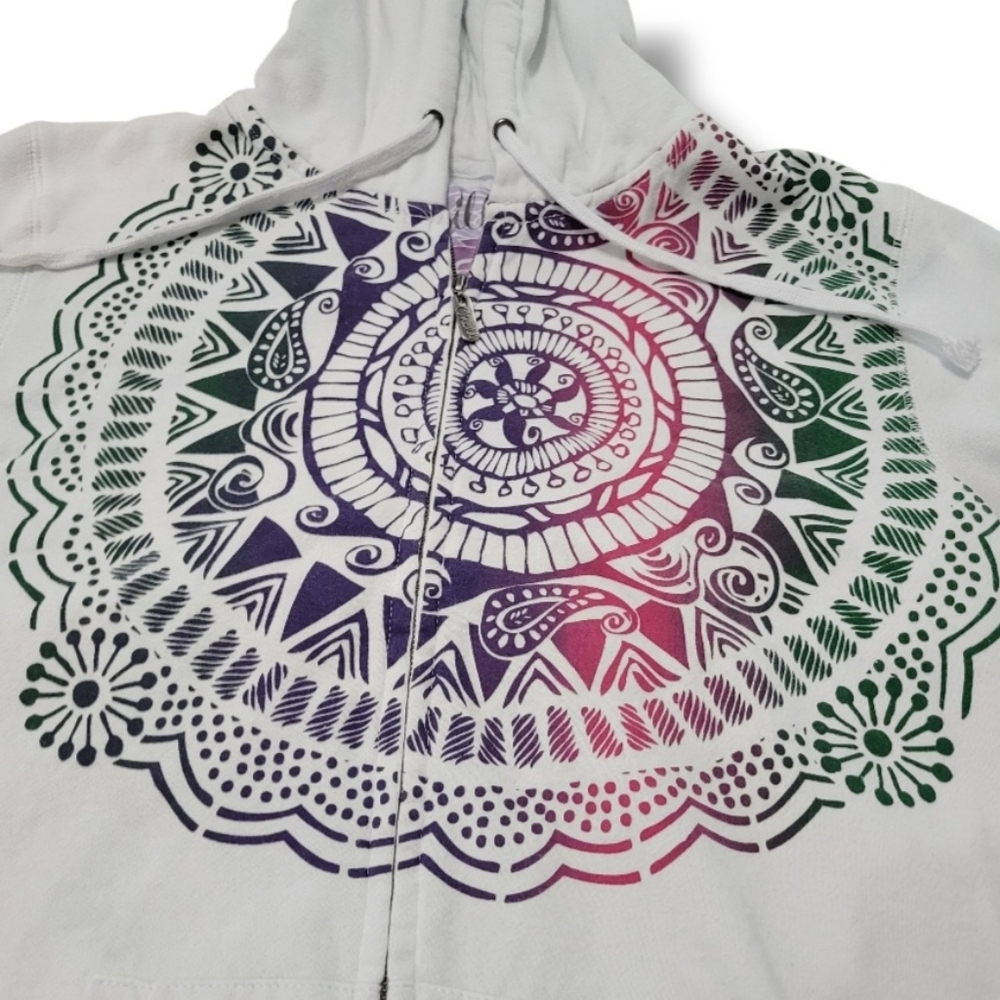 O'Neill Sweatshirt Size Large Y2k Surfer Girl Surf Culture Boho Chic With Flaws - Picture 4 of 13